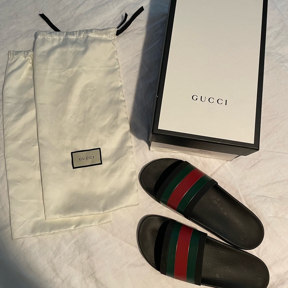 Mens GUCCI pursuit *authentic* slides